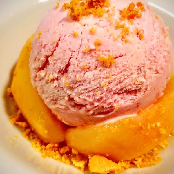 Homemade Peach Ice-cream