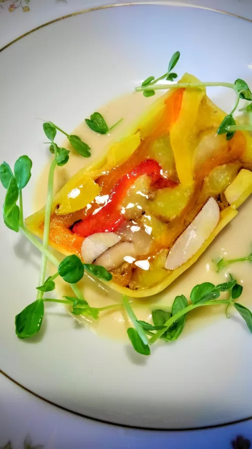 Terrine of summer vegitables