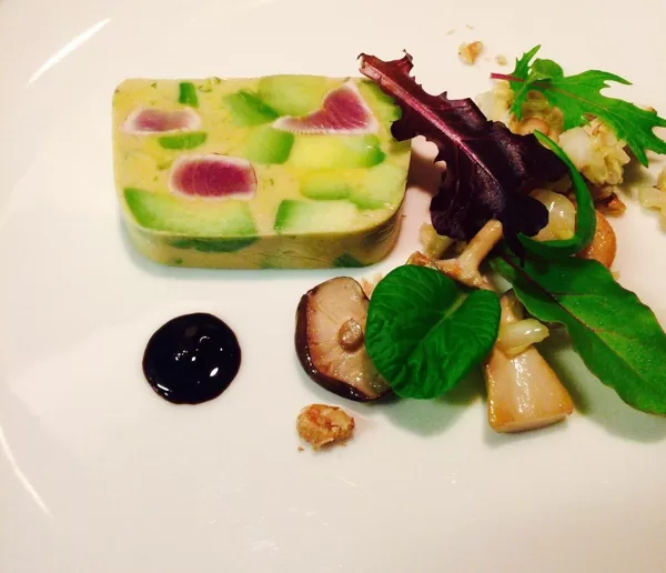 Avocado and Bluefin tuna terrine